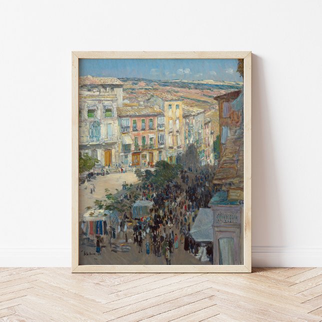 Visa en sydlig Fransk stad | Childe Hassam Poster (Skapare uppladdad)