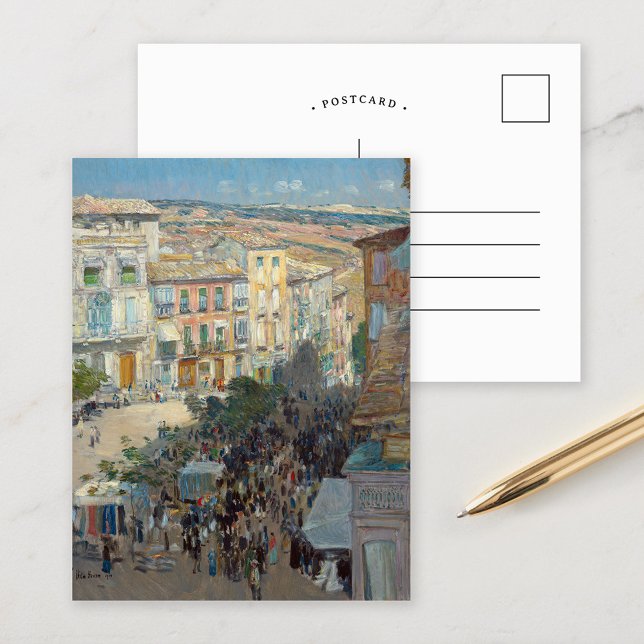 Visa en sydlig Fransk stad | Childe Hassam Vykort (Skapare uppladdad)