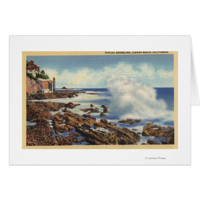 Visa en typisk Shoreline Hälsningskort (Framsidan Horizontal)