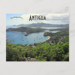 Visa engelska Harbour i Antigua Vykort
