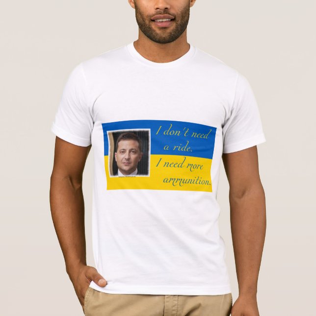 visa ert stöd för Ukraina och frihet T Shirt (Framsida)