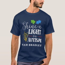 Visa ett ljus på matchningsteamet för Autism Perso T Shirt