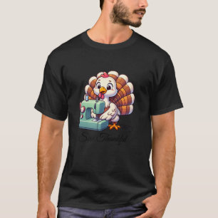 Visa ett turkiskt Turkiet som använder Sewing Mask T Shirt