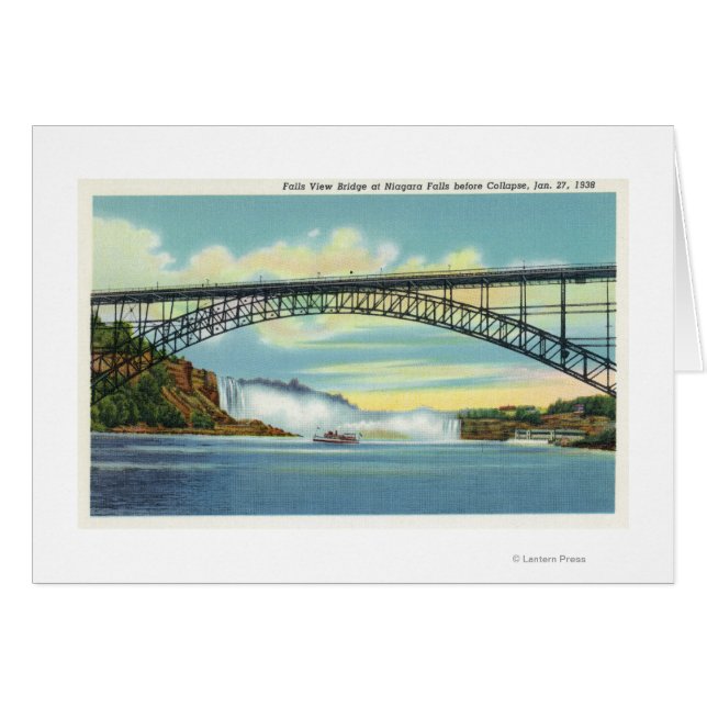 Visa färgrutevy Bridge före komprimering Hälsningskort (Framsidan Horizontal)