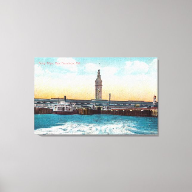 Visa färjebilderna och Torn Canvastryck (Framsida)