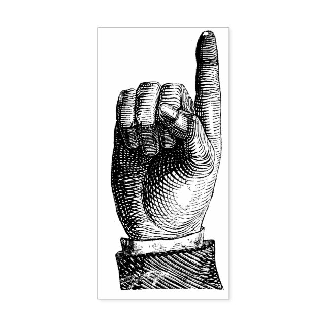 Visa Finger uppåt Stämpel (Tryck)