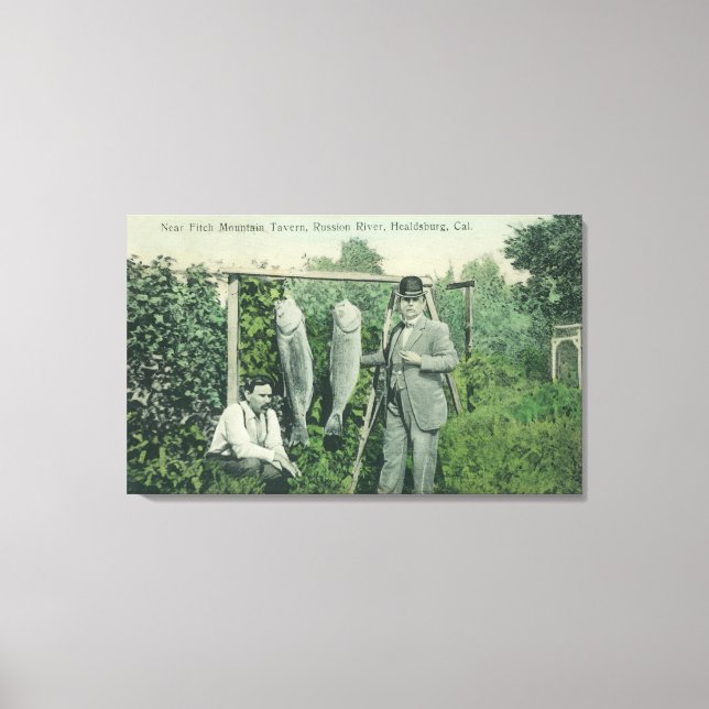 Visa fiskarna med Fitch Mt. Canvastryck (Framsida)