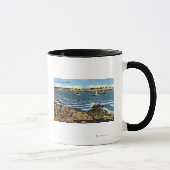Visa fiskebåtar från York Beach Mugg (Höger)