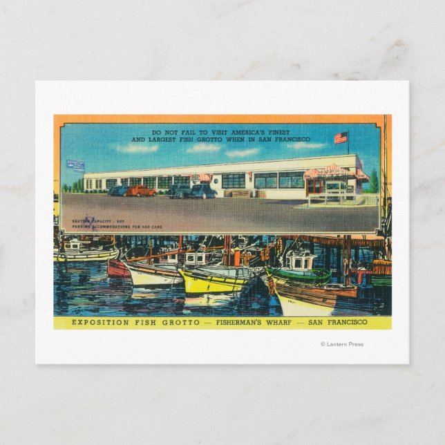 Visa fiskfiltret Exposition Vykort (Framsida)