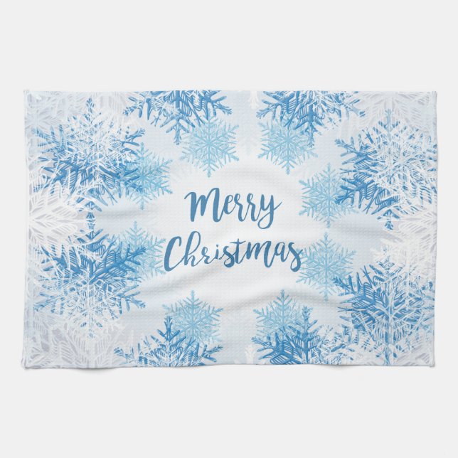 VISA FLAKES MÖNSTER God jul Kökshandduk (Horisontell)