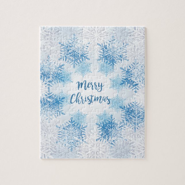 VISA FLAKES MÖNSTER God jul Pussel (Vertikal)