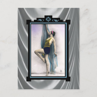 Visa flickdansare vykort