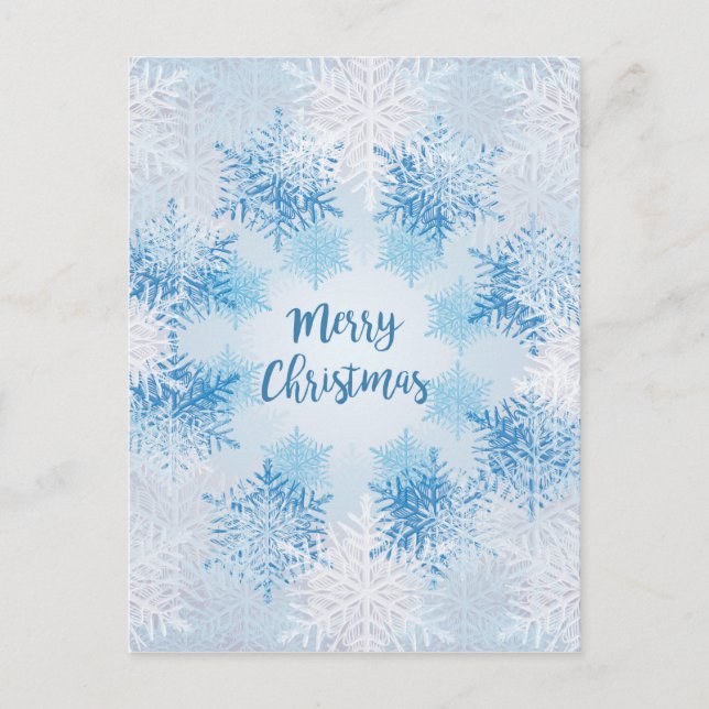 VISA FLINGOR MÖNSTER God Jul Helg Vykort (Framsida)