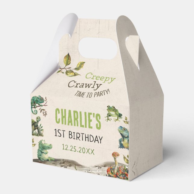 Visa Födelsedagsfest för repetering Presentaskar (Framsidan Sidan)