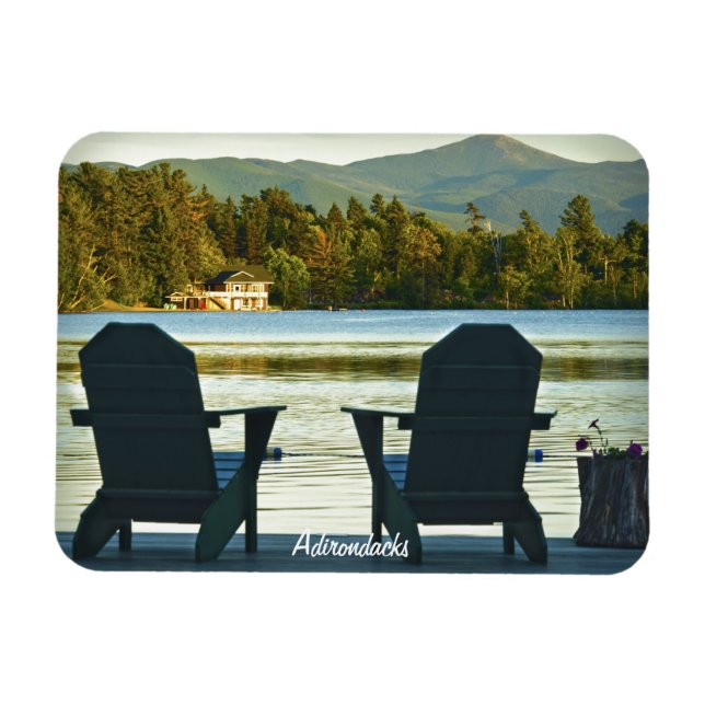 Visa från Adirondack-stolarna i Adirondacks, NY Magnet (Horisontell)