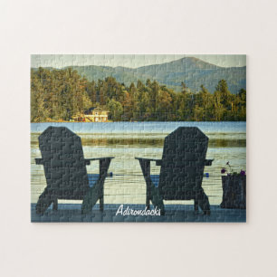 Visa från Adirondack-stolarna i Adirondacks, NY Pussel