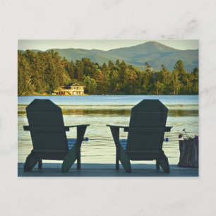 Visa från Adirondack-stolarna i Adirondacks, NY Vykort