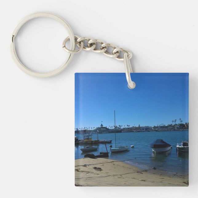 Visa från Balboa Island, Newport Beach, Kalifornie (Framsidan)