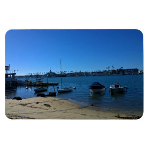 Visa från Balboa Island, Newport Beach, Kalifornie Magnet