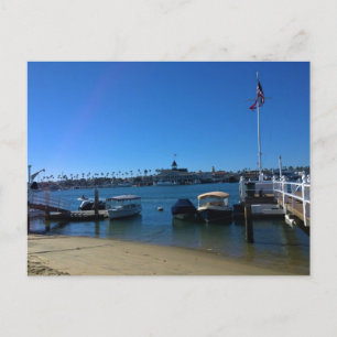 Visa från Balboa Island, Newport Beach, Kalifornie Vykort