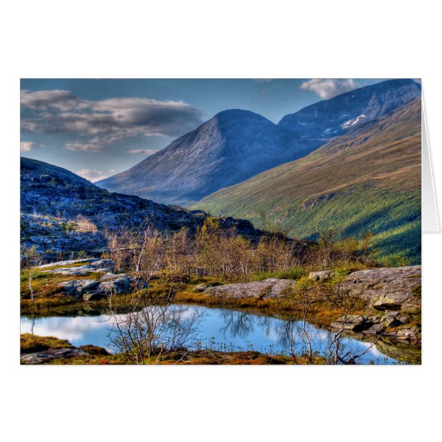 Visa från Bárrás Hälsningskort (Framsidan Horizontal)