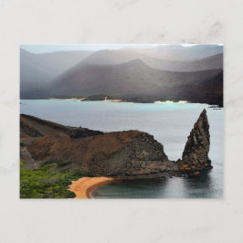 Visa från Bartolome-toppen på Galapagosöarna Vykort