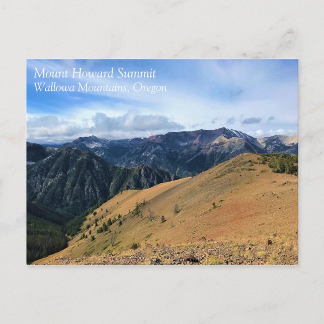 Visa från berget Howard-toppmötet, ELLER Vykort (Framsida)