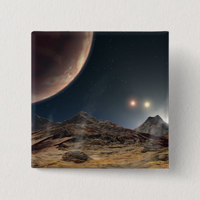 Visa från ett hypotetiskt måne i omloppsbana knapp (Framsida)