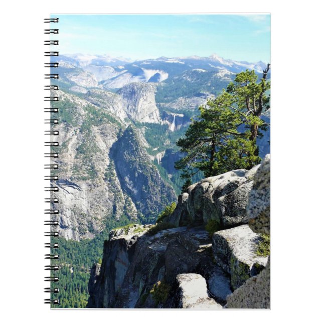 Visa från Glacier Point, Yosemite, CA Anteckningsbok (Framsidan)