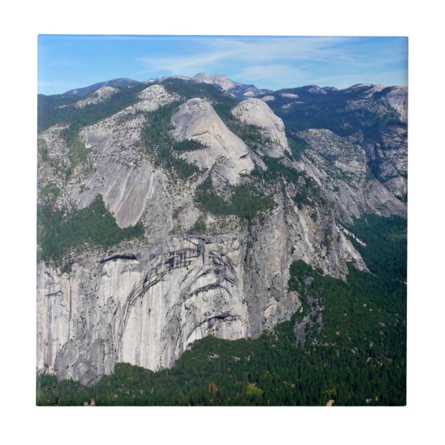 Visa från Glacier Point, Yosemite, CA Kakelplatta (Framsidan)