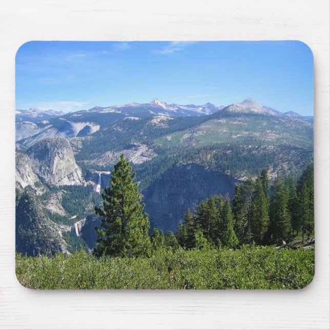 Visa från Glacier Point, Yosemite, CA Musmatta (Framsidan)