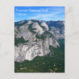 Visa från Glacier Point, Yosemite, CA-vykort Vykort