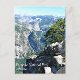 Visa från Glacier Point, Yosemite, CA-vykort Vykort