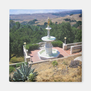 Visa från Hearst Castle, San Simeon, Kalifornien Magnet