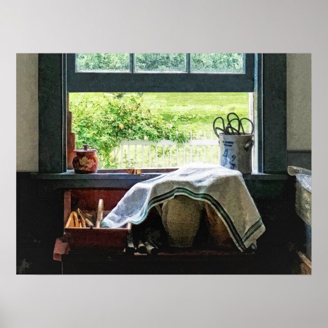 Visa från köksfönster poster (Framsidan)