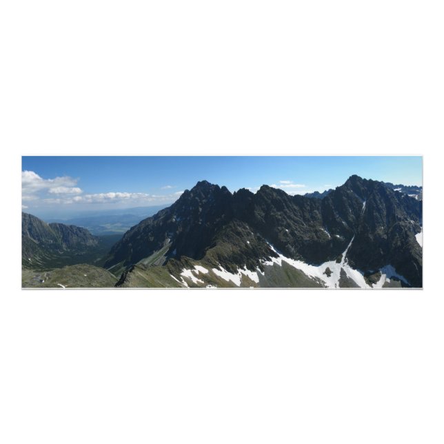 Visa från Koprowa Pass, Tatras Fototryck (Framsidan)