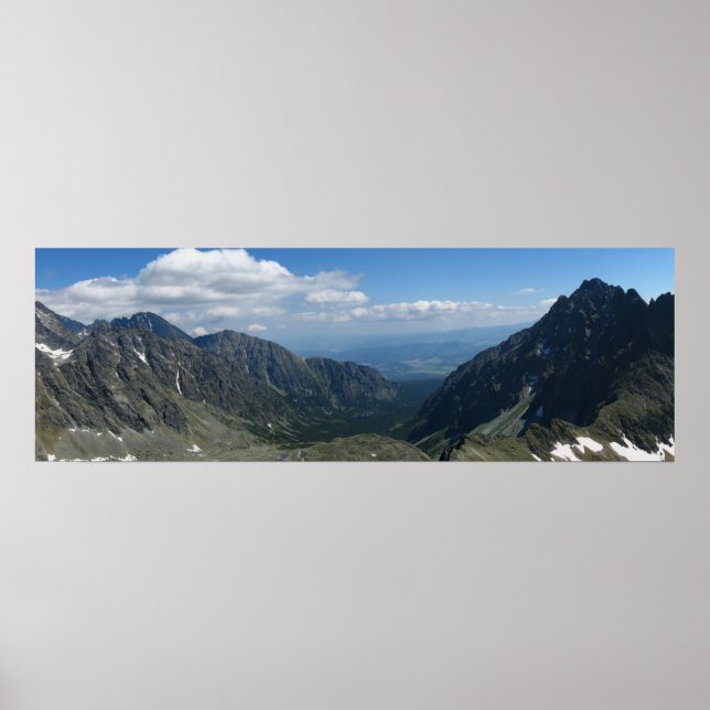 Visa från Koprowa Pass, Tatras Poster (Framsidan)