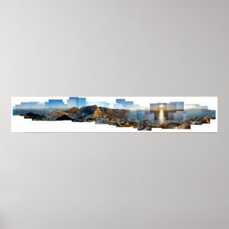 Visa från Lejona huvudberget, Kapstaden, SA Poster