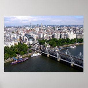Visa från London Öga Poster
