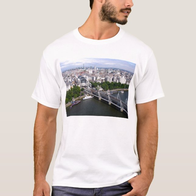 Visa från London Öga T Shirt (Framsida)