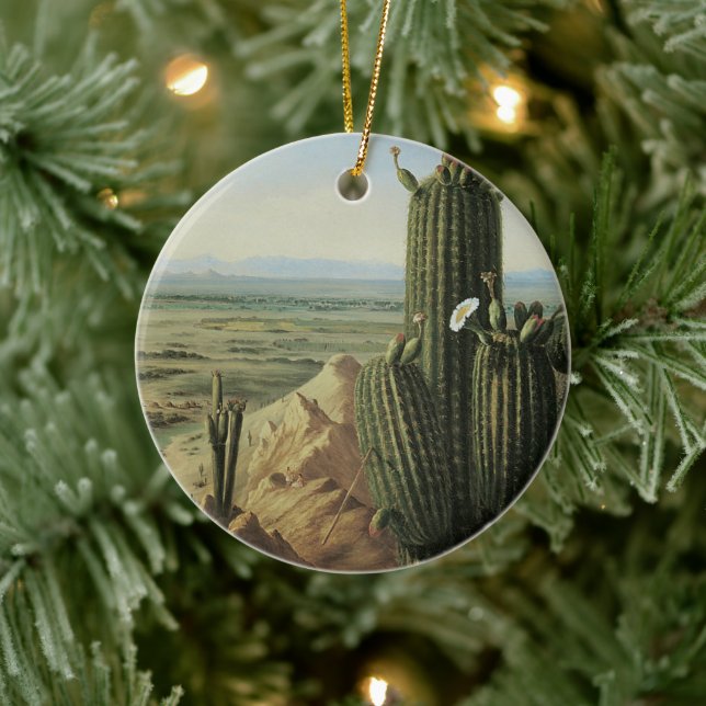 Visa från Maricopa-berget nära Rio Gila från Pratt Julgransprydnad Keramik (Träd)