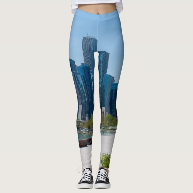 Visa från marinpir leggings (Framsida)