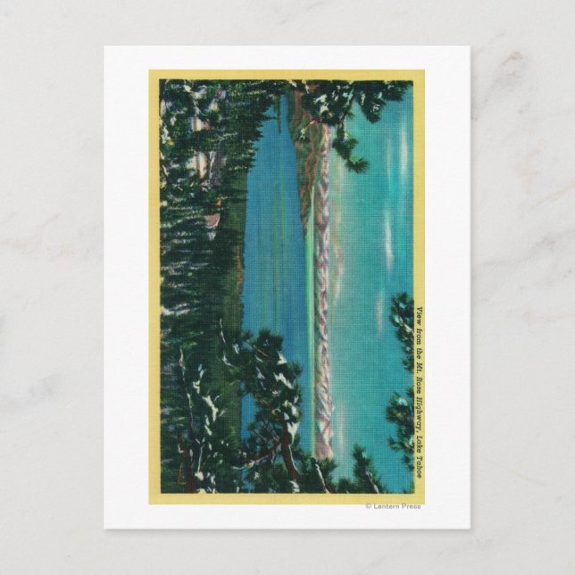 Visa från motorvägen Ro, Tahoe, CA Vykort (Framsida)