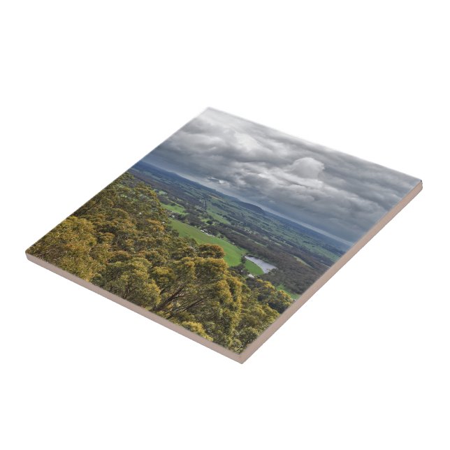 Visa från Mount Buninyong Ceramic Tile Kakelplatta (Sidan)