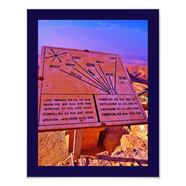 Visa från Mount Nebo Fototryck (Framsidan)