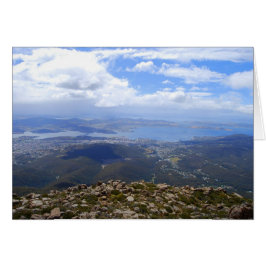 Visa från Mount Wellington, Tasmania, kort