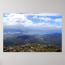 Visa från Mount Wellington, Tasmania, Skriv ut Poster
