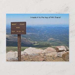 Visa från Mt. Evans vykort
