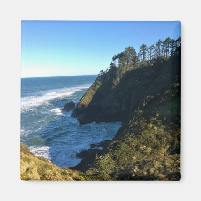 Visa från North Head Lighthouse, Washington Magnet (Framsidan)