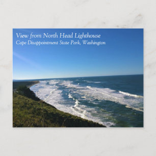 Visa från North Head Lighthouse, Washington Vykort
